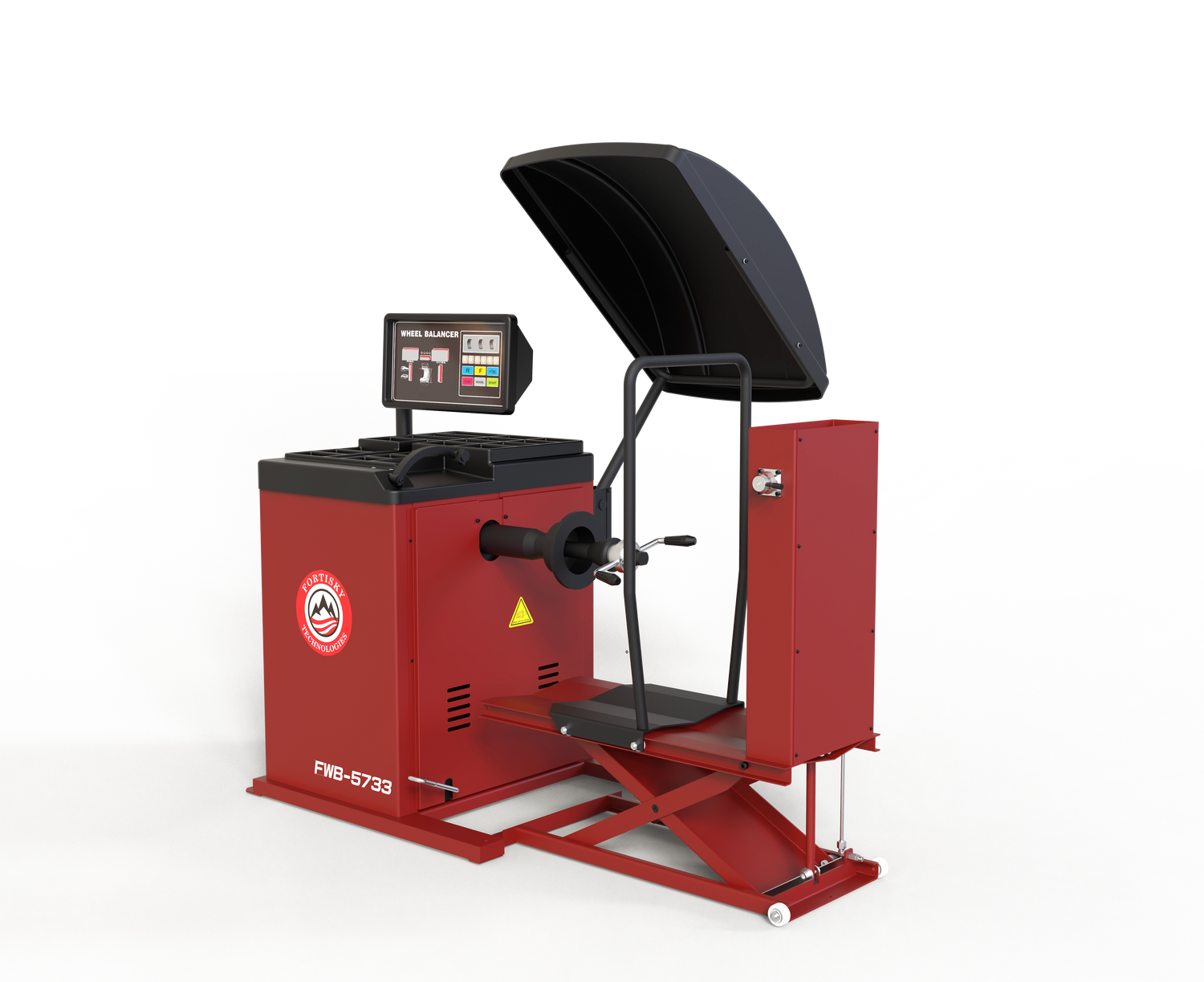 Fortisky | Heavy-Duty Truck and Car Wheel Balancer with Lift Cart FWB-5733