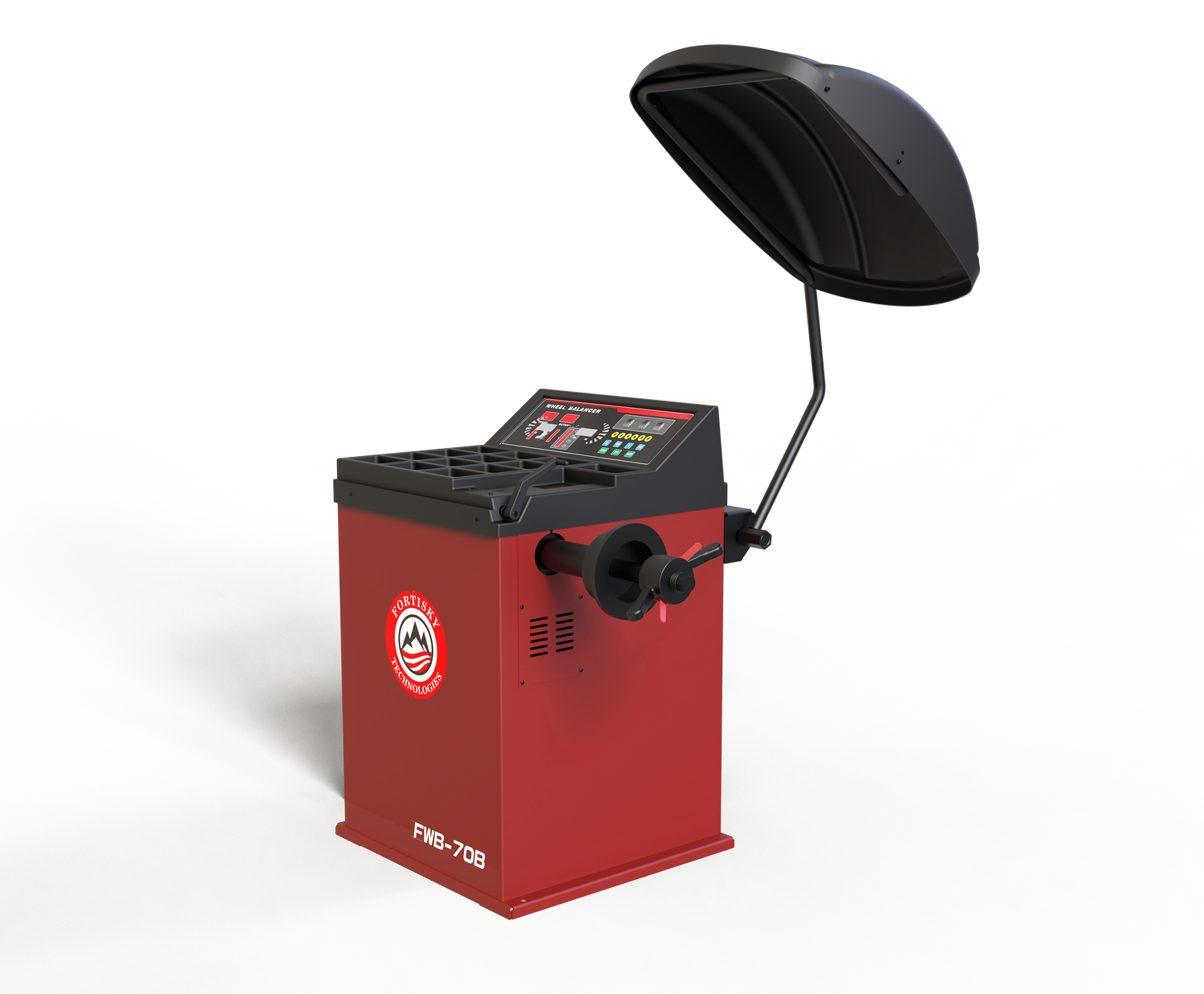 Fortisky | Self-Calibrating Wheel Balancer with Wheel Guard FWB-70B