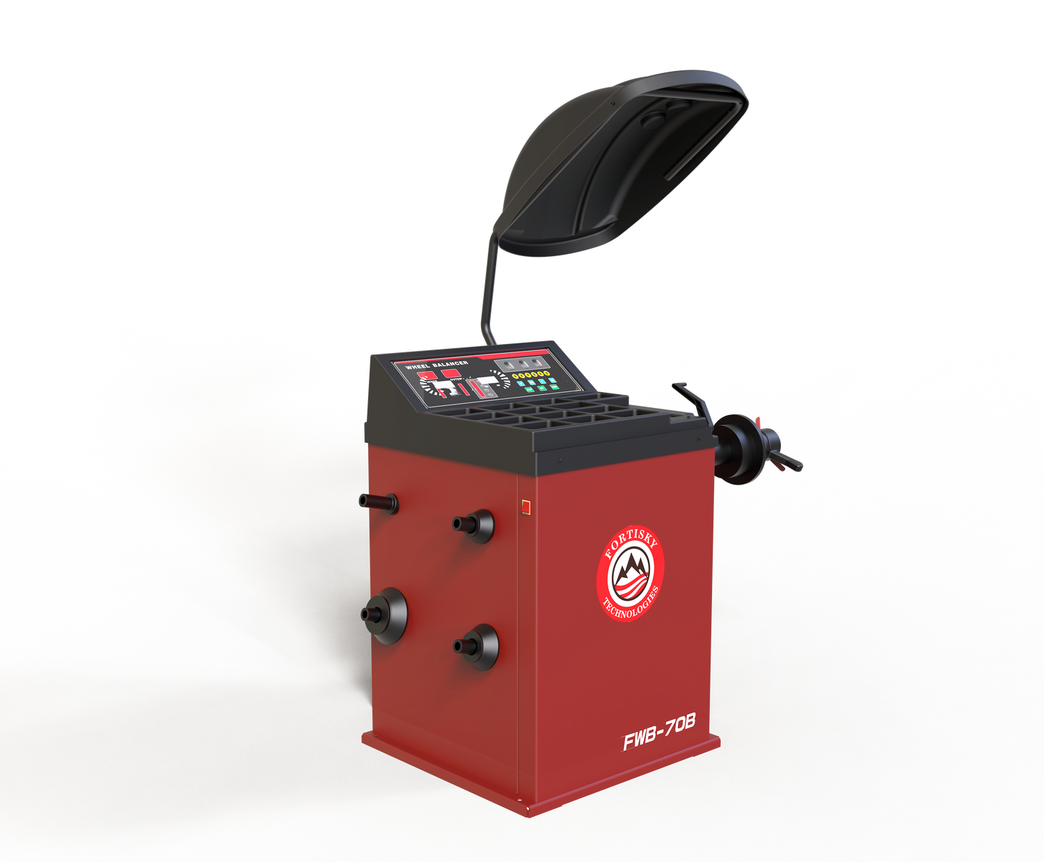 Fortisky | Self-Calibrating Wheel Balancer with Wheel Guard FWB-70B
