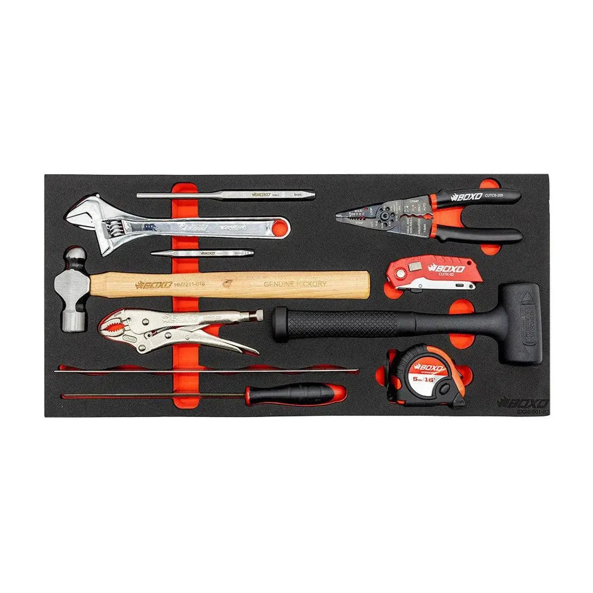 Boxo USA 238-Piece Metric and SAE Combo 5-Drawer Hand Carry Tool Box