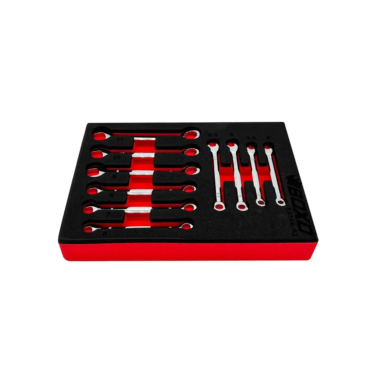 10-Piece Metric Mini Open Box End Combination Wrench Set | 1/9 Drawer EVA Foam