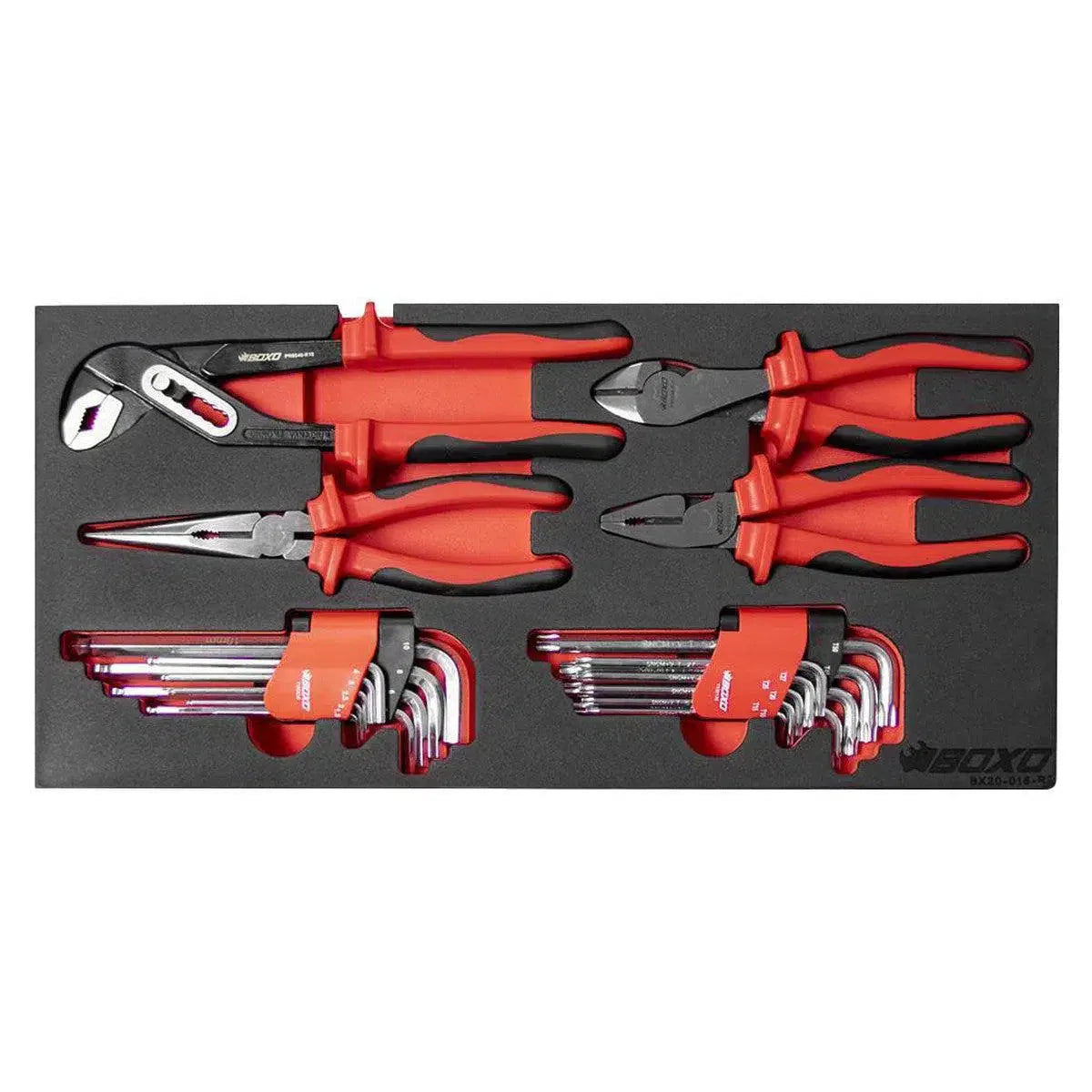 Boxo USA 133-Piece Metric 3-Drawer Hand Carry Tool Box