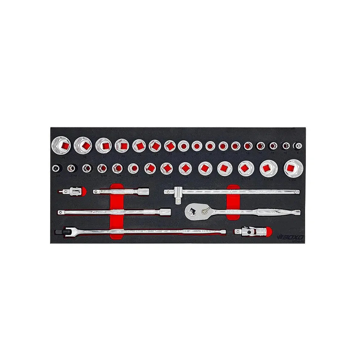 Boxo USA 238-Piece Metric and SAE Combo 5-Drawer Hand Carry Tool Box