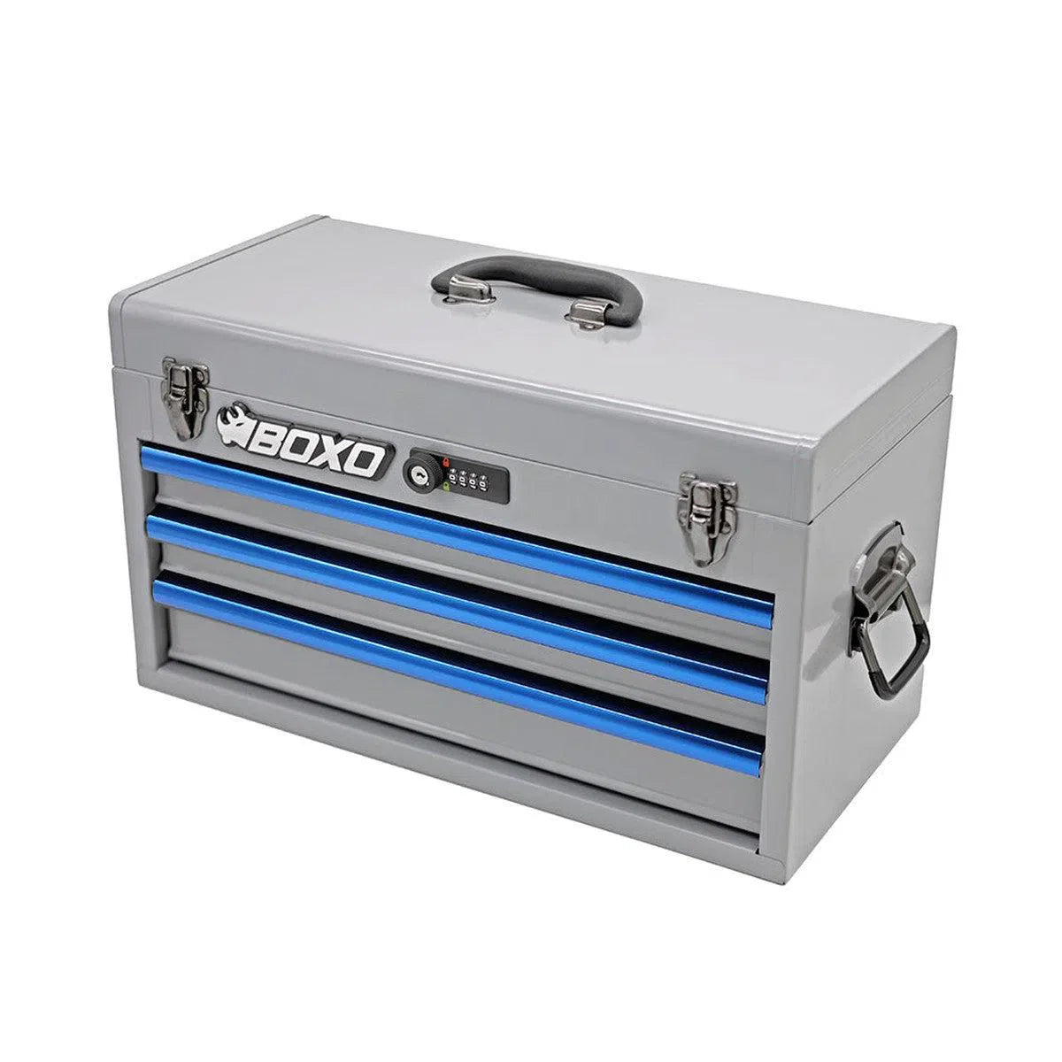 Boxo USA 133-Piece Metric 3-Drawer Hand Carry Tool Box