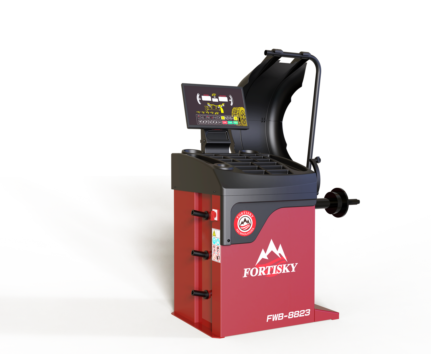 Fortisky | 2D Auto Wheel Balancer Self-Calibration with Laser Guidance FWB-8823