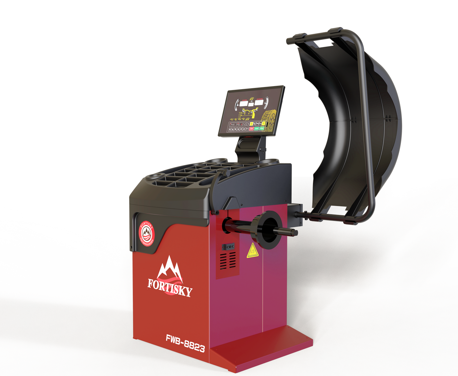 Fortisky | 2D Auto Wheel Balancer Self-Calibration with Laser Guidance FWB-8823