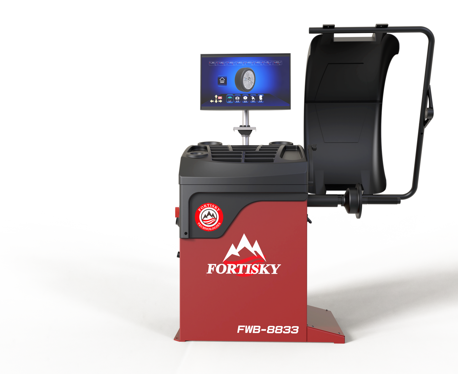Fortisky | 3D Millimeter Wave Radar Wheel Balancer Dynamic Display Screen FWB-8833