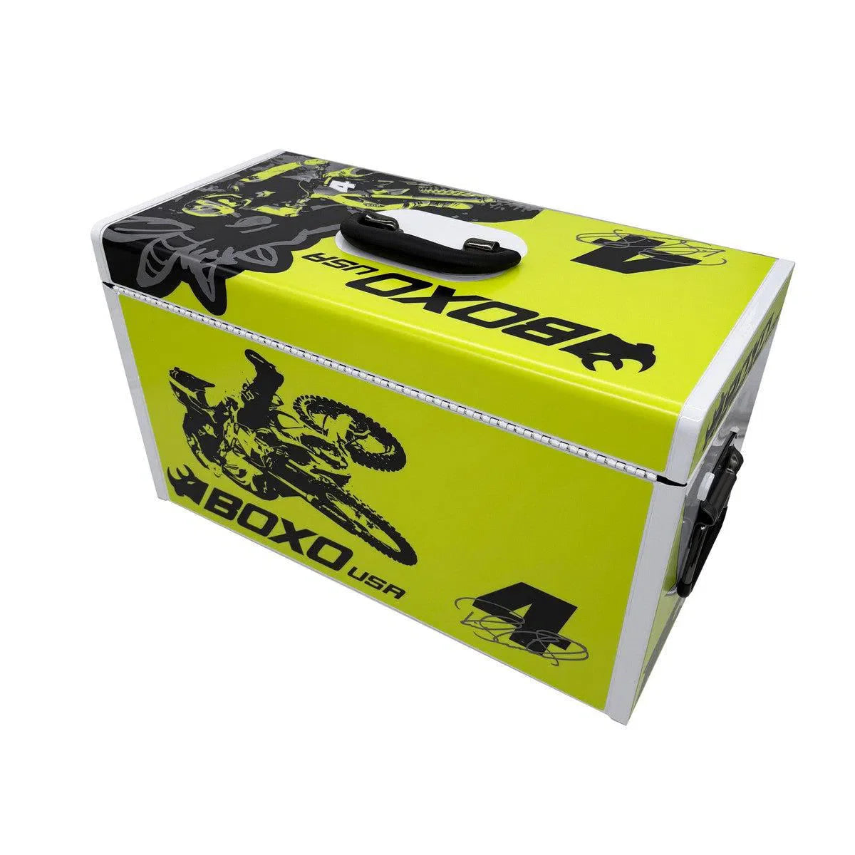 Boxo USA MotoBox | Ricky Carmichael 3-Drawer Portable Tool Box with 103-Piece Metric Motorcycle Tool Set