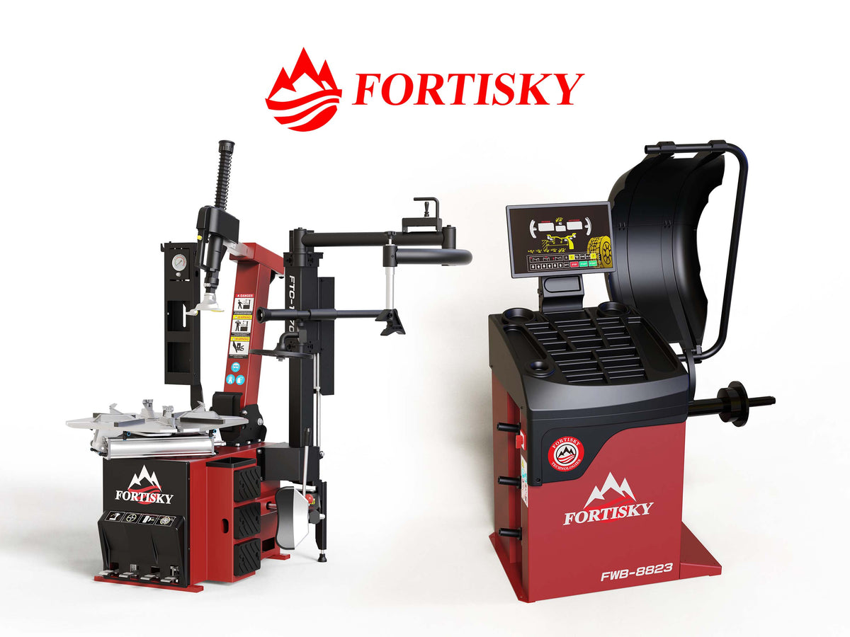 Fortisky | Tilt Back Tire Changer & Wheel Balancer Combo FTC-1670 + FWB-8823