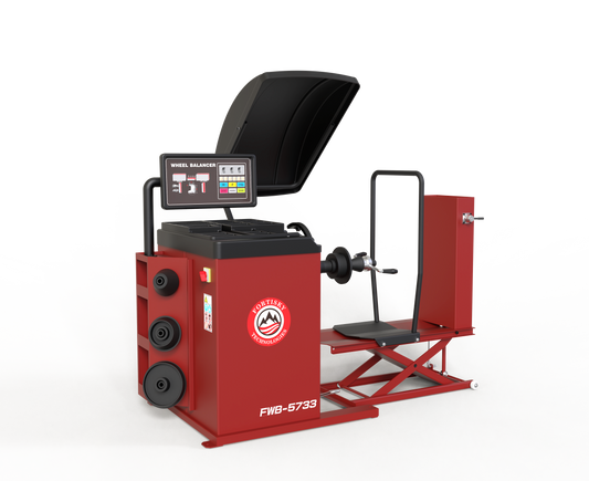 Fortisky | Heavy-Duty Truck and Car Wheel Balancer with Lift Cart FWB-5733