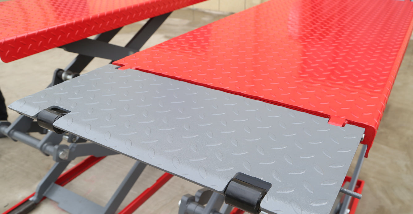 Fortisky | Full-Rise Scissor Lift 9000lb 72in Electric Lock Release 220V FSL-FR90