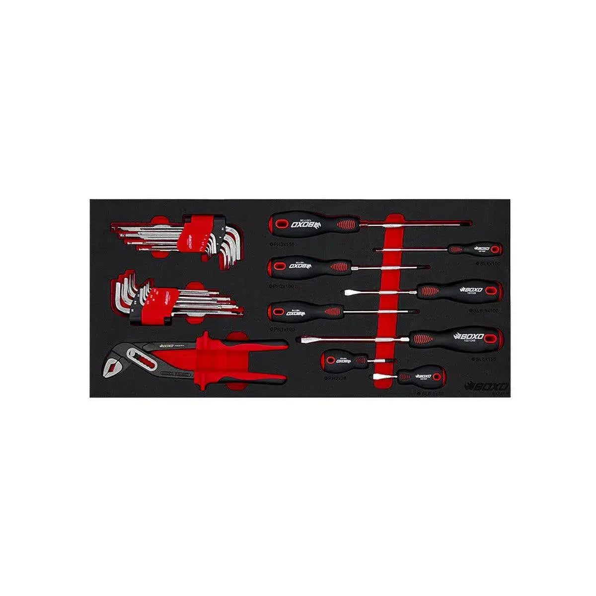 Boxo USA 159-Piece Metric and SAE Combo 5-Drawer Hand Carry Tool Box