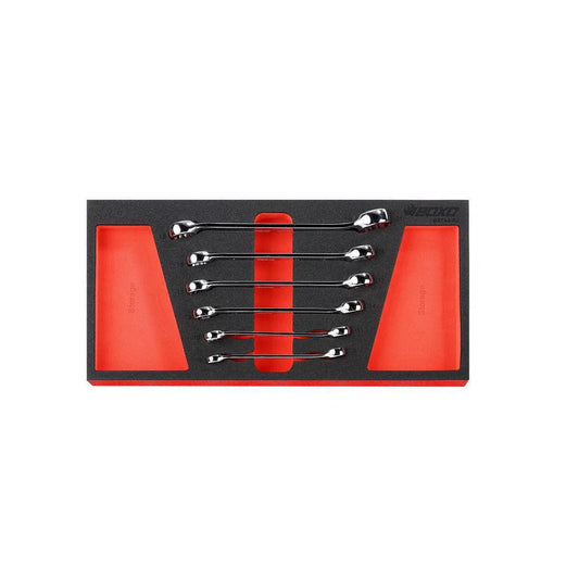 6-Piece Metric 6-Point & 12-Point Flare Nut Wrench Set | 1/3rd EVA Foam