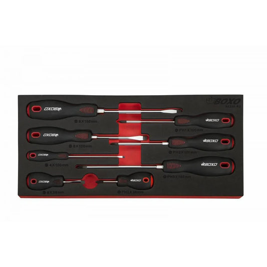 Boxo USA 8-Piece Screwdriver Set | 1/3rd EVA Foam
