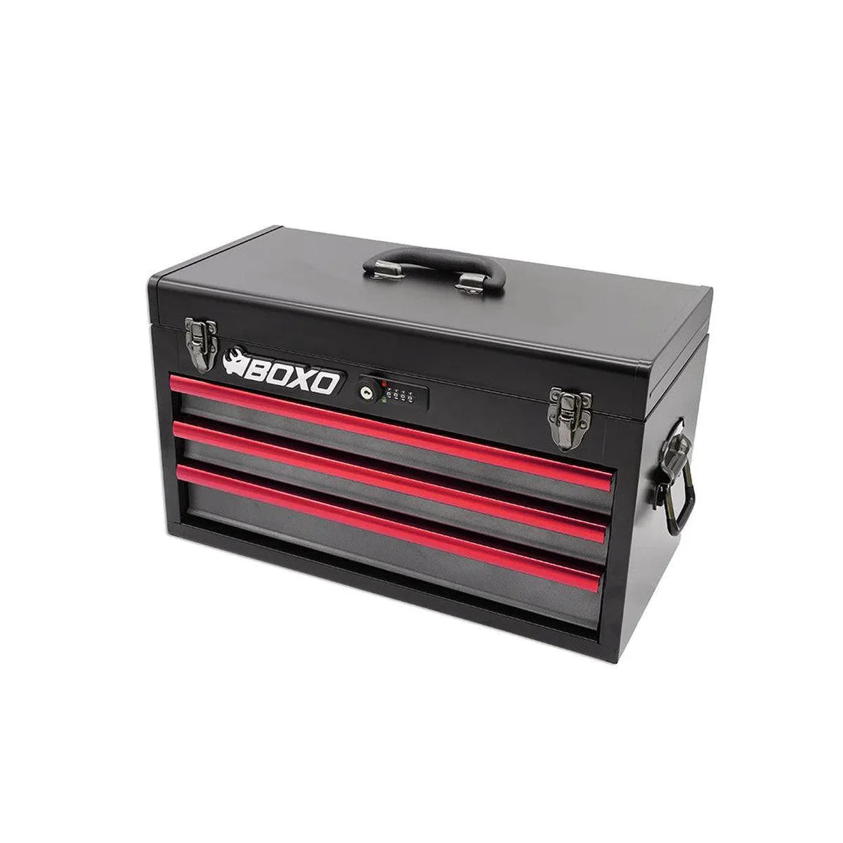 Boxo USA 133-Piece Metric 3-Drawer Hand Carry Tool Box