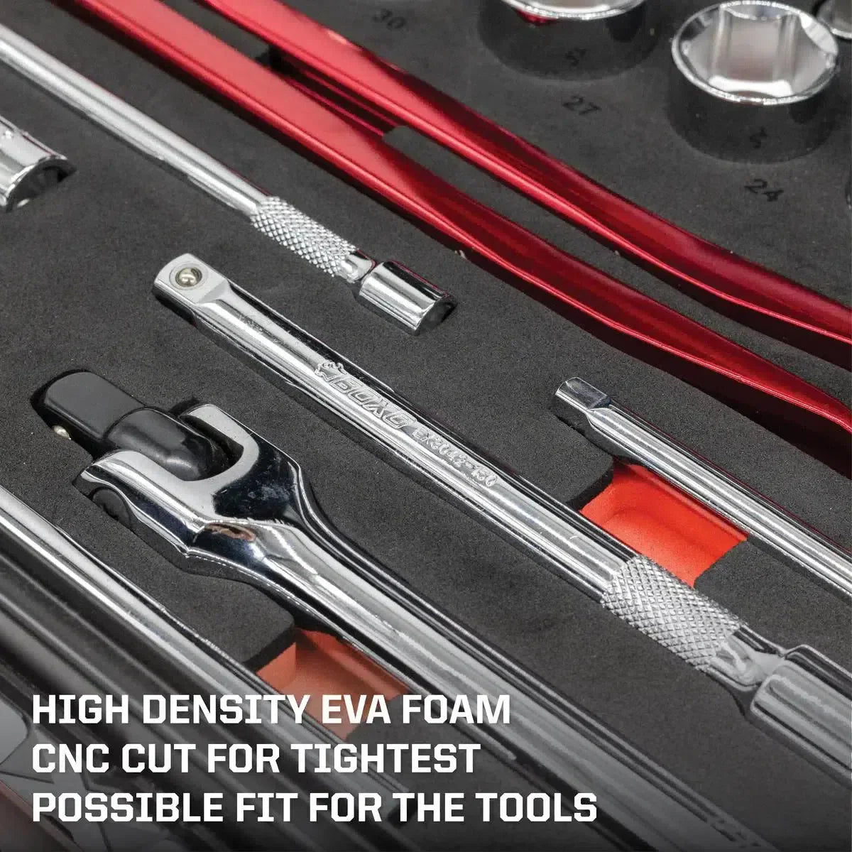 Boxo USA MotoBox | 103-Piece Metric Motorcycle Tool Set with 5-Drawer Hand Carry Tool Box