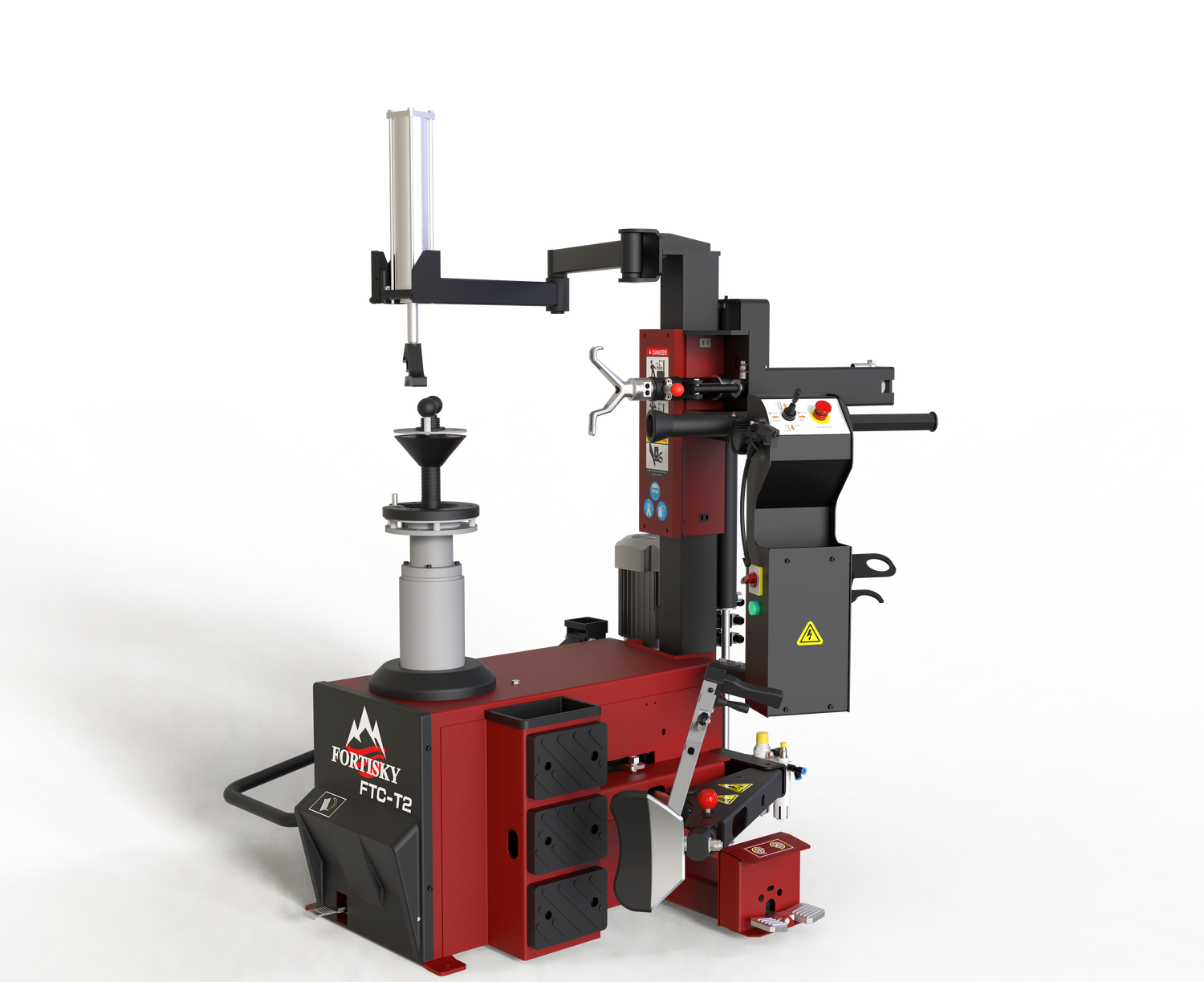 Fortisky | Leverless Center Post Hydraulic Tire Changer Fully Automatic FTC-T2